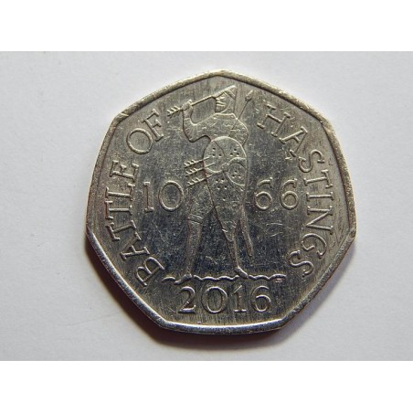 Anglie 50 Pence 2016 Battle of Hastings XF-UNC č31813