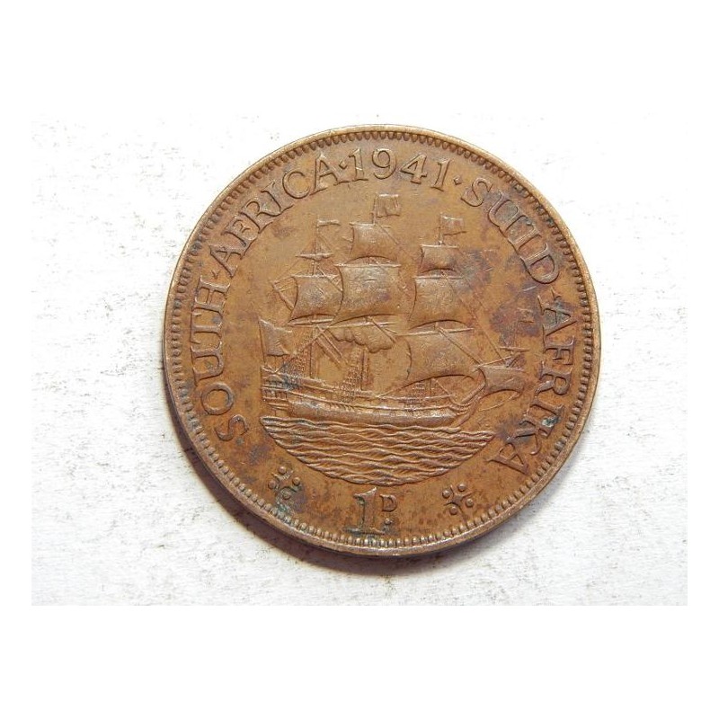 Jižní Afrika 1 Penny 1941 XF č36079 Jižní Afrika 1 Penny 1941 XF č36079
