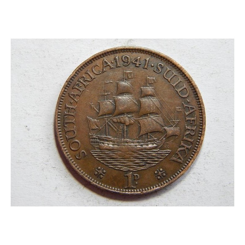 Jižní Afrika 1 Penny 1941 XF č36059 Jižní Afrika 1 Penny 1941 XF č36059