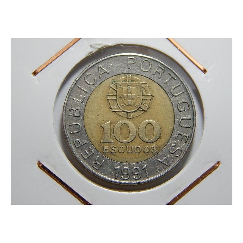 Portugalsko 100 Escudos 1991 XF č00318 Portugalsko 100 Escudos 1991 XF č00318