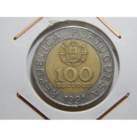 Portugalsko 100 Escudos 1991 XF č00318