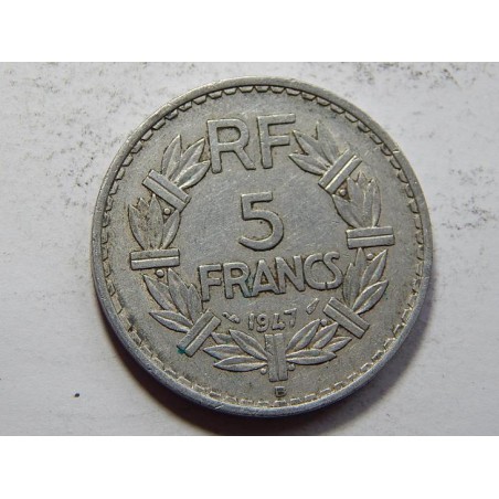 Francie 5 Francs 1947 B (close 9) XF č31189