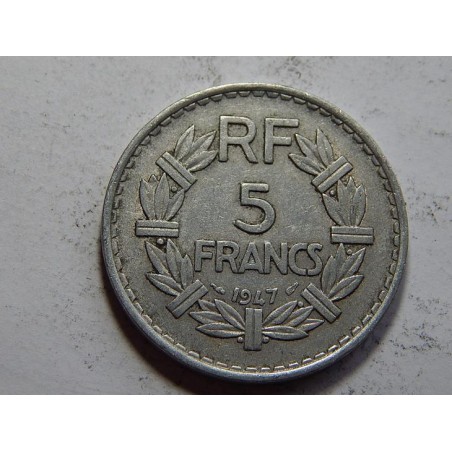 Francie 5 Francs 1947 (open 9) XF č31137