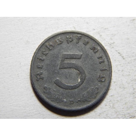 Německo 3. Říše 5 Pfennig 1940 D XF č25069