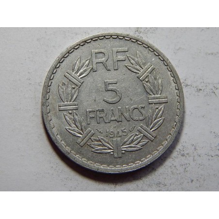 Francie 5 Francs 1945 (open 9) XF-UNC č31156
