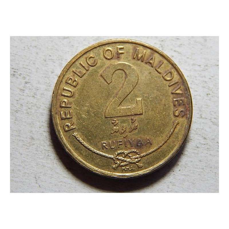 Maledivy 2 Rufiyaa 2007 XF č25918 Maledivy 2 Rufiyaa 2007 XF č25918
