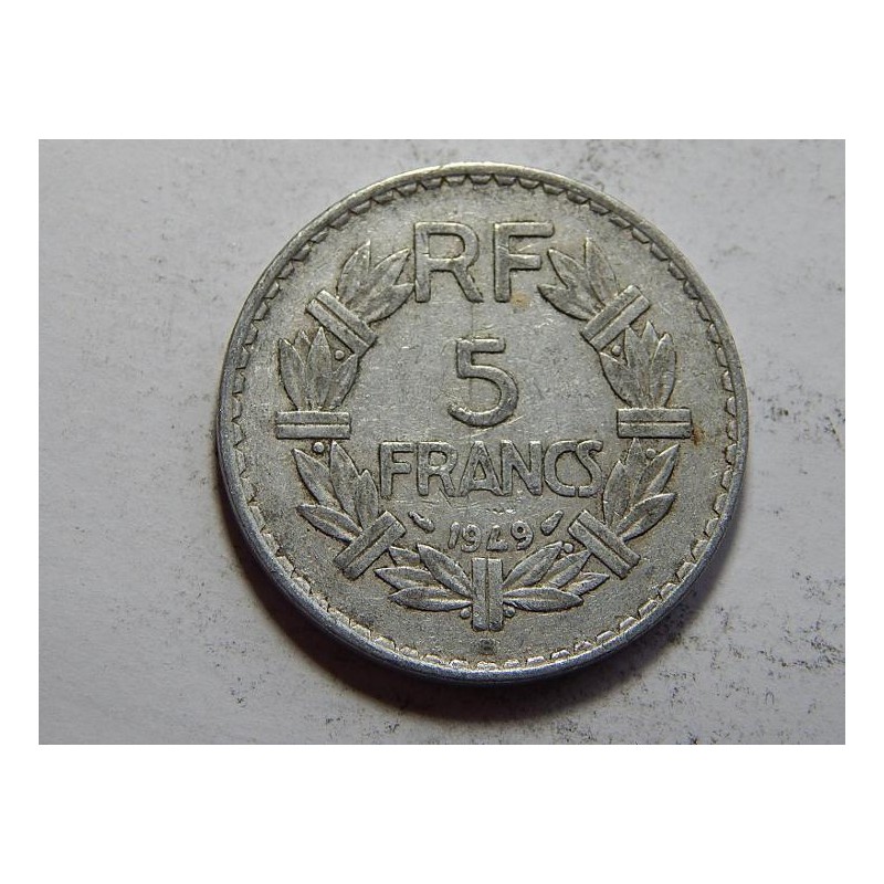 Francie 5 Francs 1949 B (close 9) XF č31147 Francie 5 Francs 1949 B (close 9) XF č31147