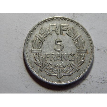 Francie 5 Francs 1949 B (close 9) XF č31147