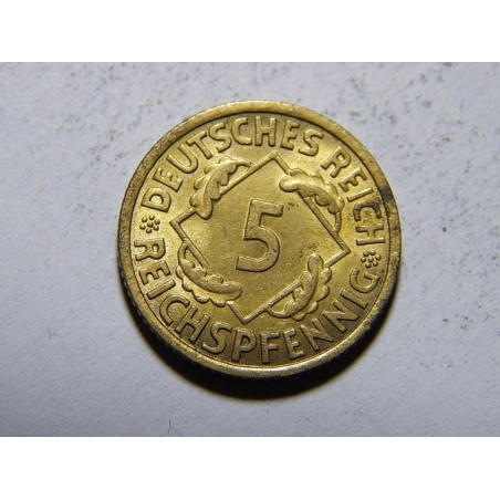 Německo Výmarsko 5 Reichspfennig 1935A UNC č30222