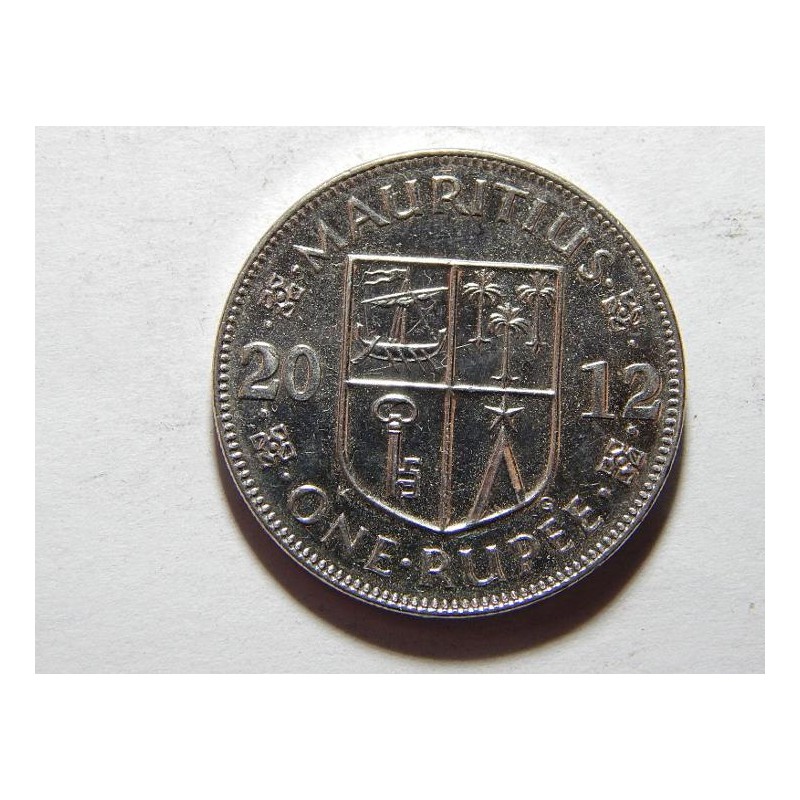 Mauritius 1 Rupee 2012 XF-UNC č24055 Mauritius 1 Rupee 2012 XF-UNC č24055