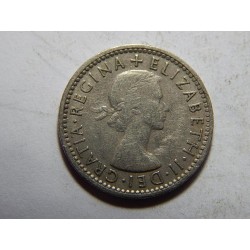 Anglie 6 Pence 1954 XF č21417