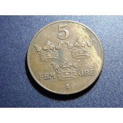 Švédsko 5 Öre 1939 XF č32310