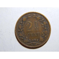 Nizozemí 2 1/2 Cents 1877 R XF č31355