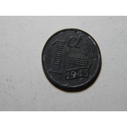 Nizozemí 1 Cent 1943 Zn XF č31350