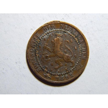 Nizozemí 1 Cent 1892 R F-VF č31379