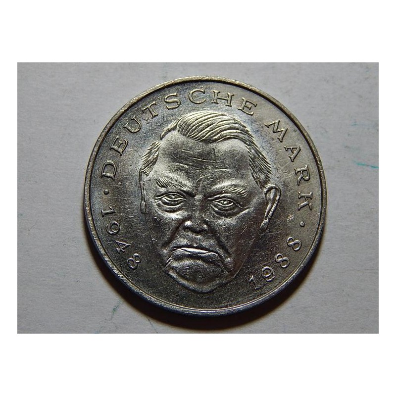Německo BRD 2 Mark 1992 G XF-UNC č36579 Německo BRD 2 Mark 1992 G XF-UNC č36579