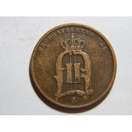 Švédsko 2 Öre 1874 XF č31919