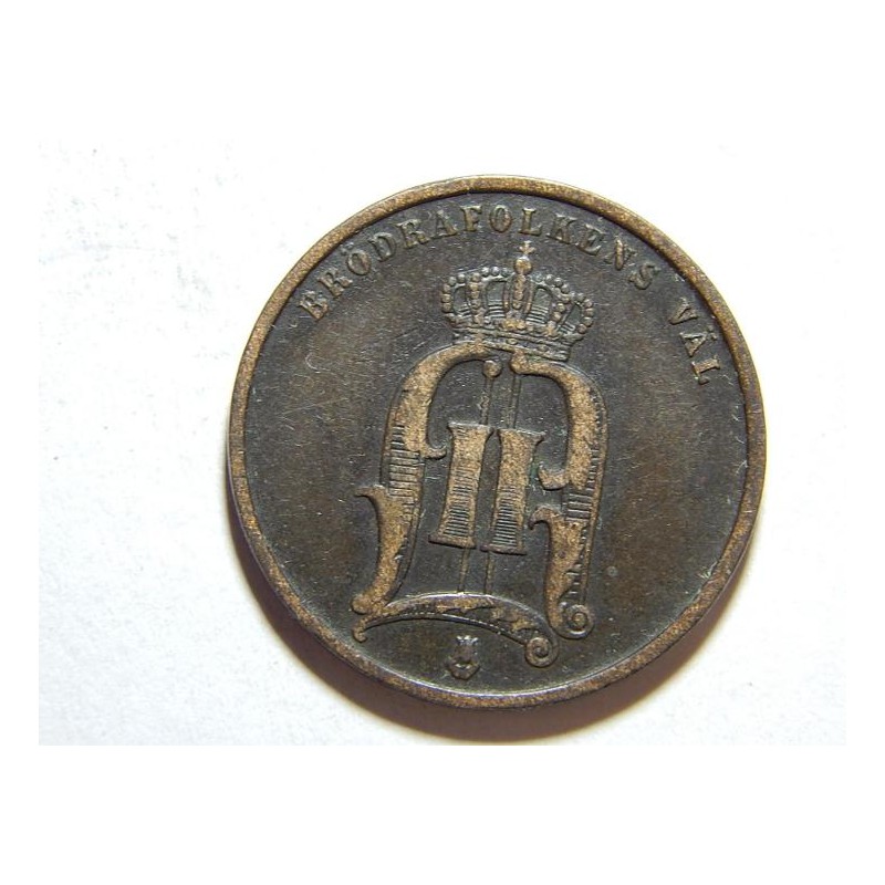 Švédsko 2 Öre 1875 XF č31924 Švédsko 2 Öre 1875 XF č31924