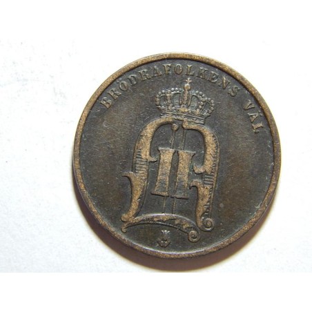 Švédsko 2 Öre 1875 XF č31924
