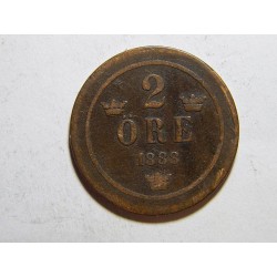 Švédsko 2 Öre 1888 RR VF č31712