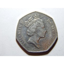 Anglie 50 Pence 1997 XF č21564