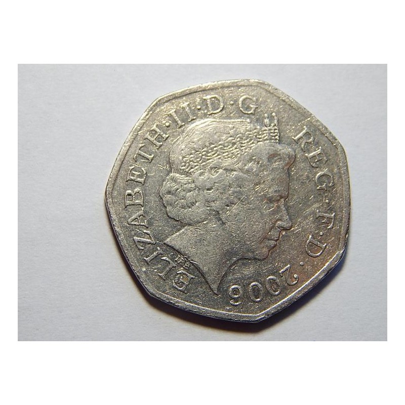 Anglie 50 Pence 2006 VC VF č22185 Anglie 50 Pence 2006 VC VF č22185