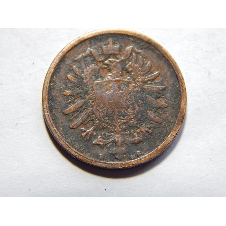 Germany Empire 2 Pfennig 1873 B RR VF č10001