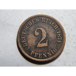 Germany Empire 2 Pfennig 1874 A XF č10342