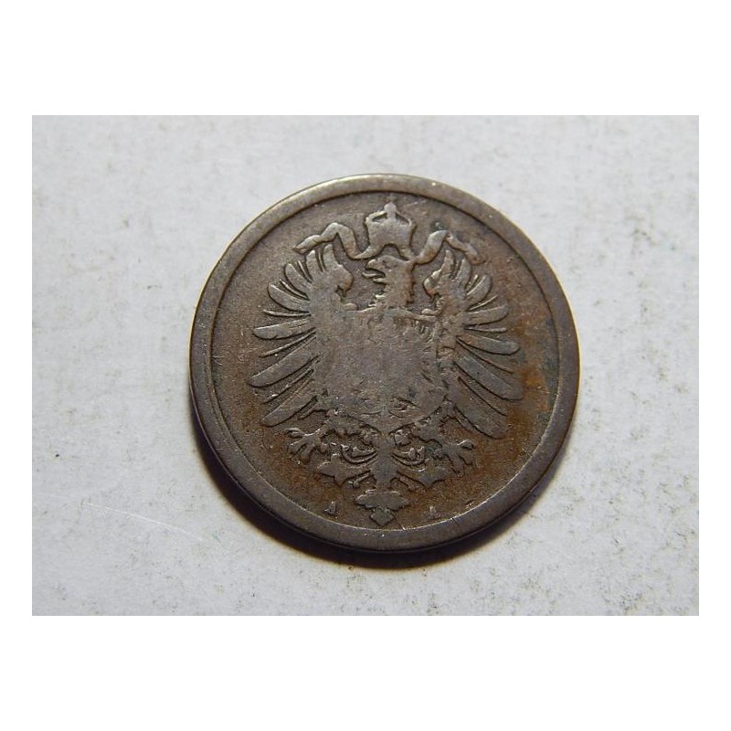 Germany Empire 2 Pfennig 1875 A F-VF č10317 Germany Empire 2 Pfennig 1875 A F-VF č10317