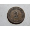 Germany Empire 2 Pfennig 1875 A F-VF č10317
