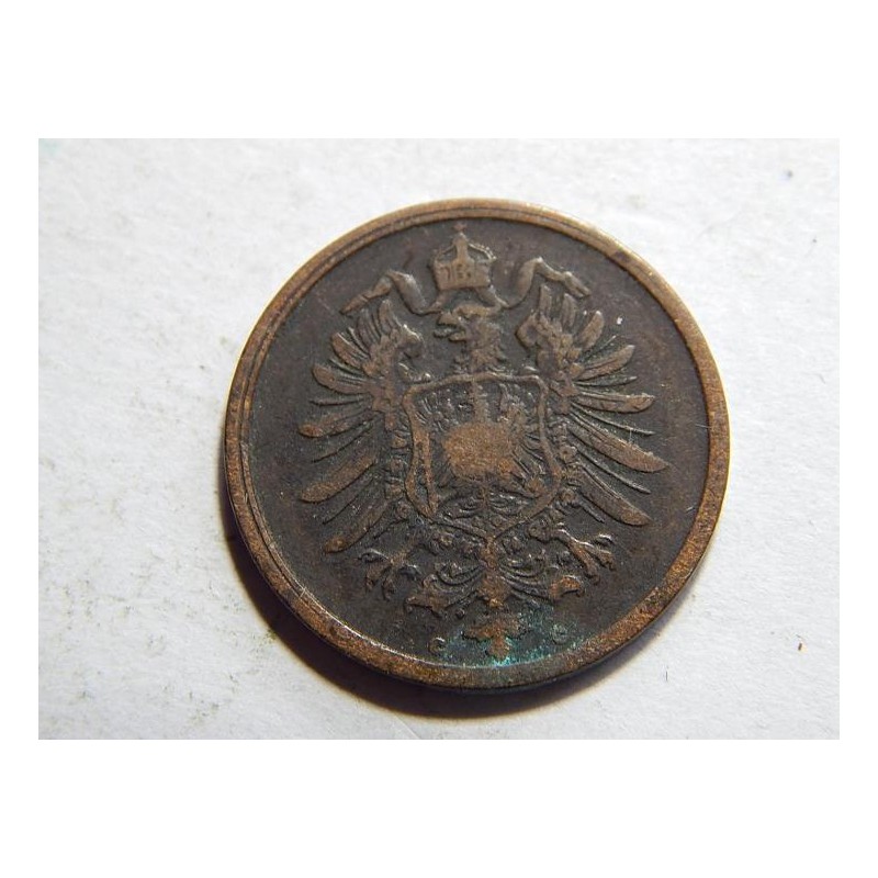 Germany Empire 2 Pfennig 1875 C VF-XF č10072 Germany Empire 2 Pfennig 1875 C VF-XF č10072