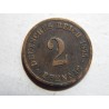Germany Empire 2 Pfennig 1875 C VF-XF č10072