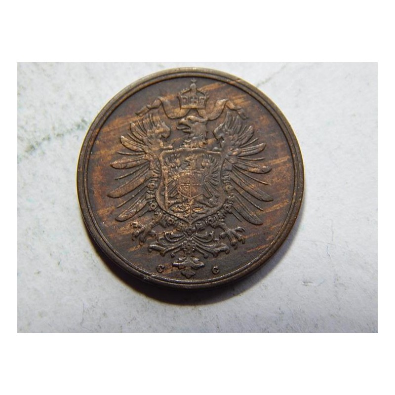 Germany Empire 2 Pfennig 1875 C XF-UNC č10426 Germany Empire 2 Pfennig 1875 C XF-UNC č10426