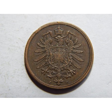 Germany Empire 2 Pfennig 1875 C XF-UNC č10077