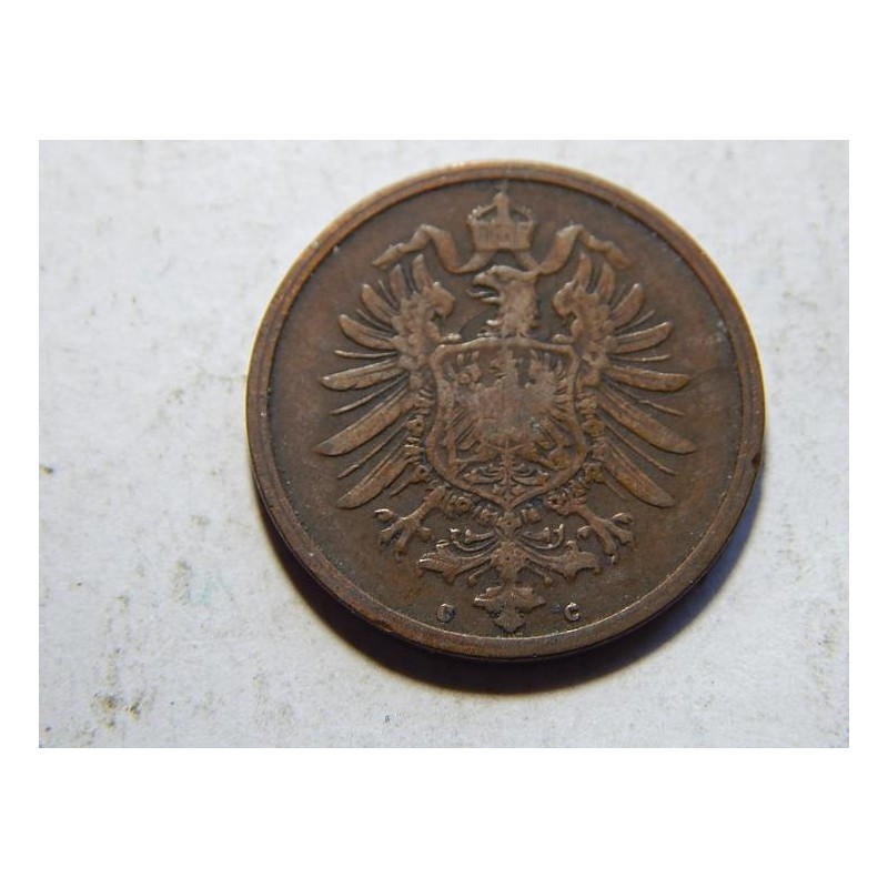 Germany Empire 2 Pfennig 1875 C XF č10501 Germany Empire 2 Pfennig 1875 C XF č10501