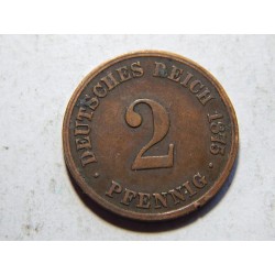 Germany Empire 2 Pfennig 1875 C XF č10501