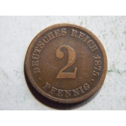 Germany Empire 2 Pfennig 1875 E VF č10456