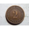 Germany Empire 2 Pfennig 1875 E VF č10456