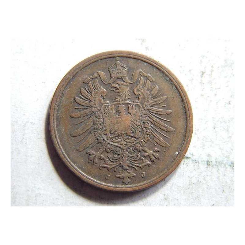 Germany Empire 2 Pfennig 1875 J VF-XF č10460 Germany Empire 2 Pfennig 1875 J VF-XF č10460