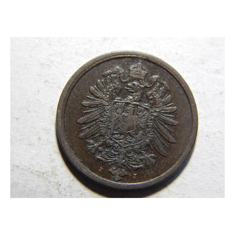 Germany Empire 2 Pfennig 1875 J XF č10130 Germany Empire 2 Pfennig 1875 J XF č10130
