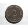 Germany Empire 2 Pfennig 1875 J XF č10130