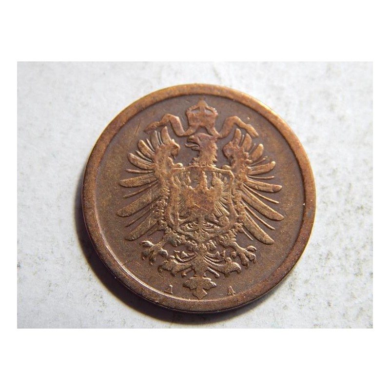 Germany Empire 2 Pfennig 1876 A VF-XF č10386 Germany Empire 2 Pfennig 1876 A VF-XF č10386