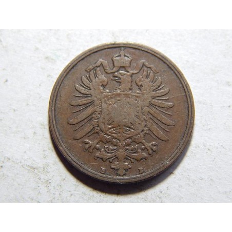 Germany Empire 2 Pfennig 1876 B VF-XF č10320