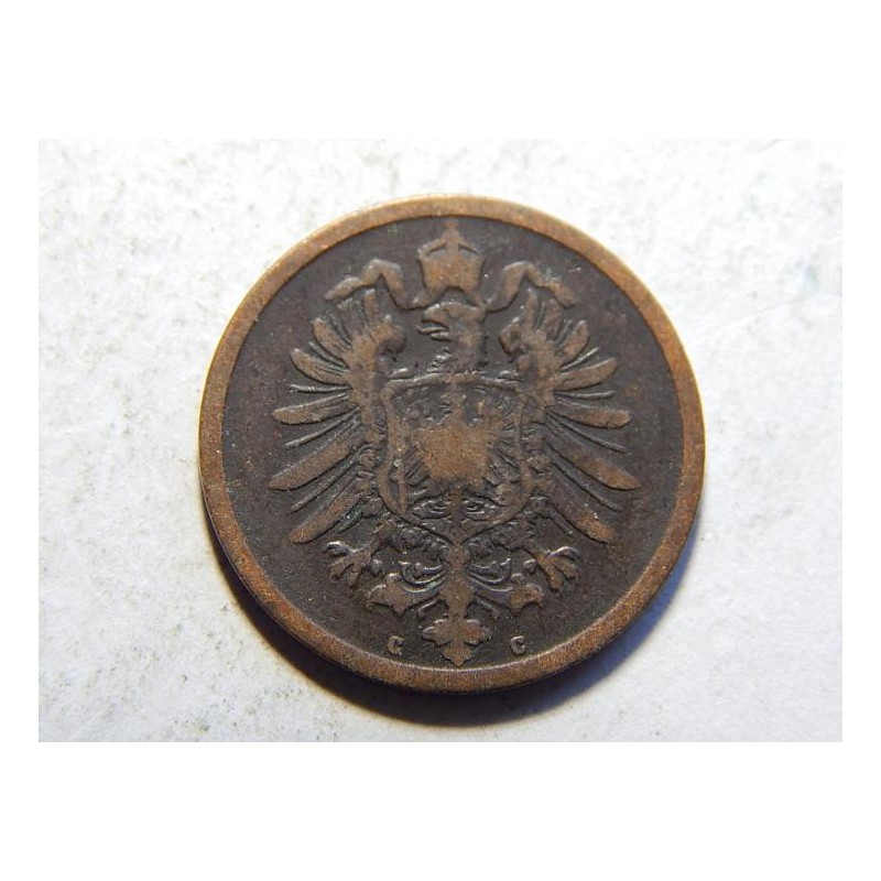 Germany Empire 2 Pfennig 1876 C XF č10206 Germany Empire 2 Pfennig 1876 C XF č10206