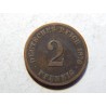 Germany Empire 2 Pfennig 1876 C XF č10206
