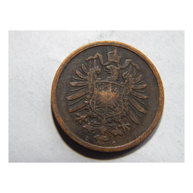 Germany Empire 2 Pfennig 1876 C XF č10003 Germany Empire 2 Pfennig 1876 C XF č10003