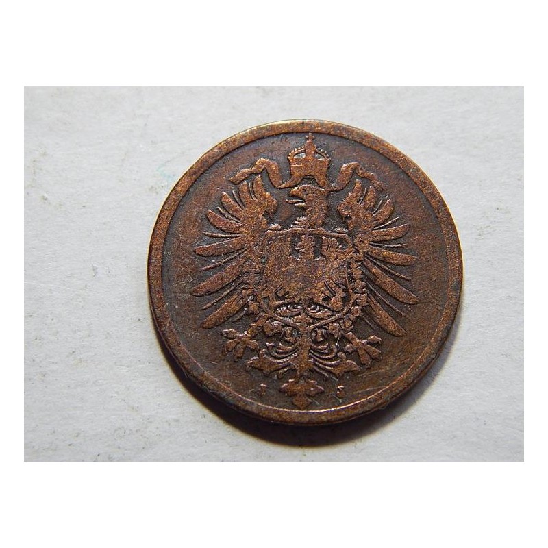 Germany Empire 2 Pfennig 1876 J VF č10061 Germany Empire 2 Pfennig 1876 J VF č10061