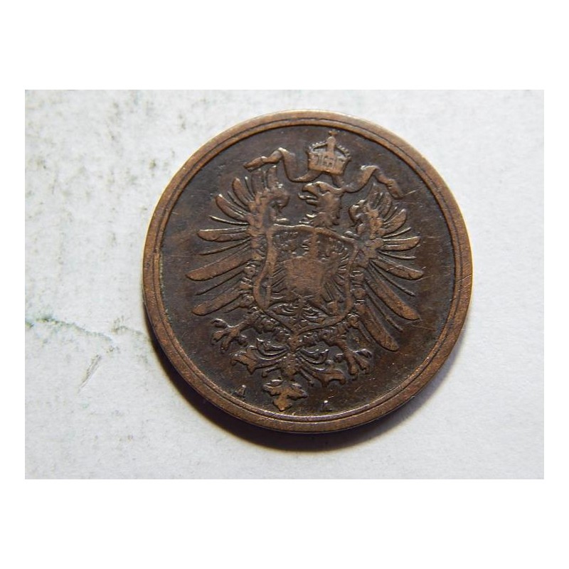 Germany Empire 2 Pfennig 1877 A XF č10466 Germany Empire 2 Pfennig 1877 A XF č10466