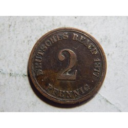 Germany Empire 2 Pfennig 1877 A XF č10466