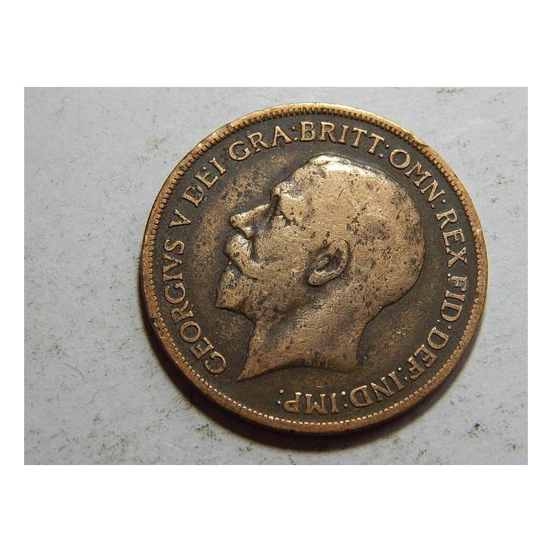 Great Britain 1 Penny 1917 F-VF č12554 Great Britain 1 Penny 1917 F-VF č12554